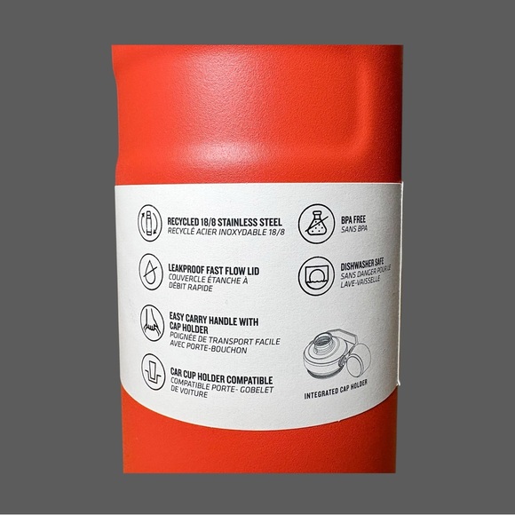 Stanley IceFlow Fast Flow Insulated Water Orange Bottle 16 oz - Picture 12 of 14